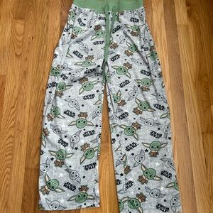 Star Wars Grey Bottoms with Baby Yoda Print